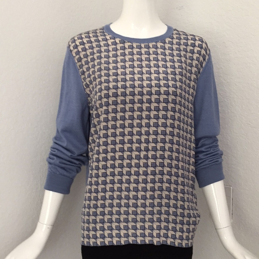Faconnable cashmere silk blouse sweater
